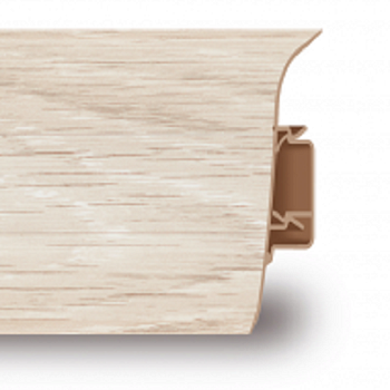 Пластиковый плинтус Aberhof 60 Дуб Полярный 60 х 20,5 х 2500